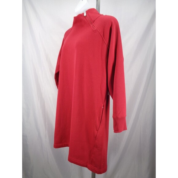 Athleta Red Cozy Karma Sweatshirt Dress Plus Size 2X New - Picture 4 of 15